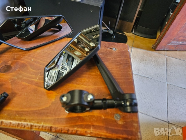 Огледало за обратно виждане за велосипед, ляво и дясно странични огледала за мотоциклет., снимка 3 - Аксесоари за велосипеди - 51962441