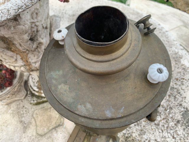 Старинен самовар на въглища от царска Русия , снимка 4 - Антикварни и старинни предмети - 40499535