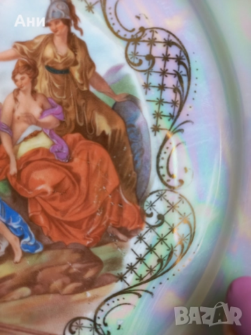 Декоративна порцеланова чиния, снимка 7 - Декорация за дома - 51469012