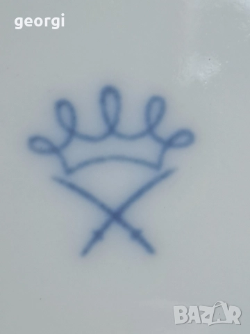 Античен немски порцеланов съд за масло  30/2, снимка 10 - Аксесоари за кухня - 38658616