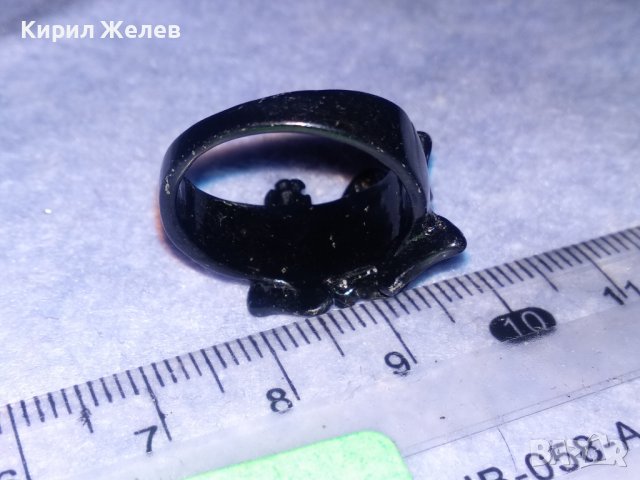 КЪСМЕТЛИЙСКИ ФИГУРАЛЕН АРТ ПРЪСТЕН - ЖАБКА от ЛАКИРАНА НЕРЪЖДАЕМА БЛАГОРОДНА СТОМАТА 36998, снимка 12 - Пръстени - 39729451