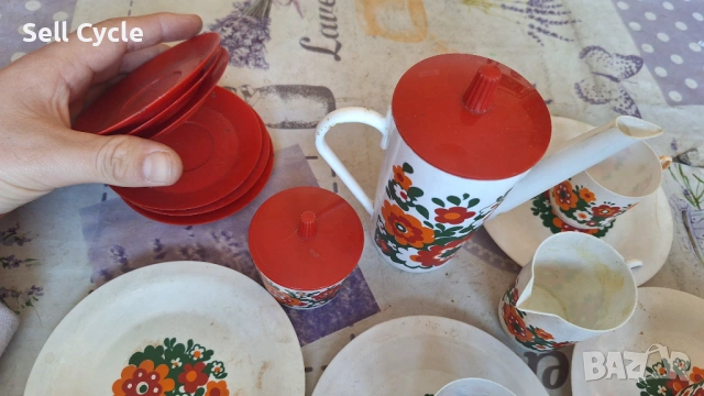 ✅ДЕТСКИ ПЛАСТМАСОВ ЧАЕН СЕРВИЗ❗, снимка 4 - Колекции - 53170967