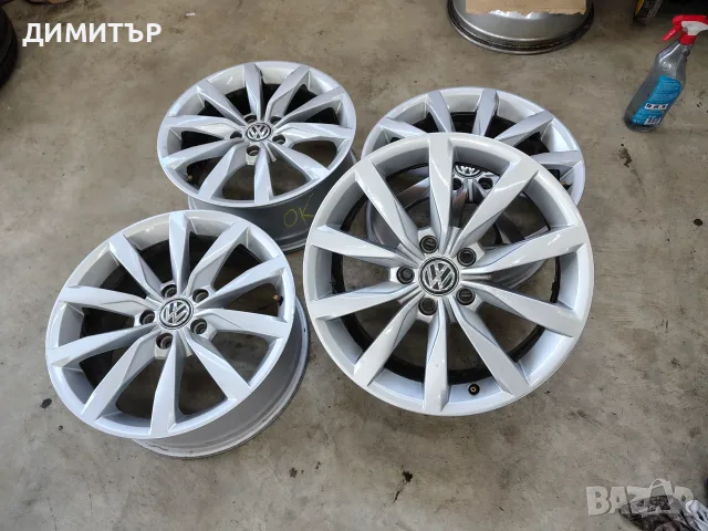 4бр.Алуминиеви джанти 17ки за VW 5x112 7j et49 ORIGINAL!!!, снимка 2 - Гуми и джанти - 55775009