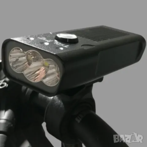 Силен Трирежимен Алуминиев Usb Фар С Три Светодиодни L2 Лампи И Голяма Батерия + Безплатна Доставка, снимка 8 - Аксесоари за велосипеди - 33815815