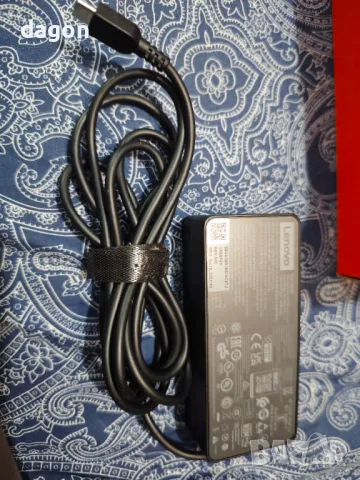 Оригинално Зарядно за лаптоп Lenovo - USB Type-C - 65W оригинално, снимка 2 - Части за лаптопи - 49883839