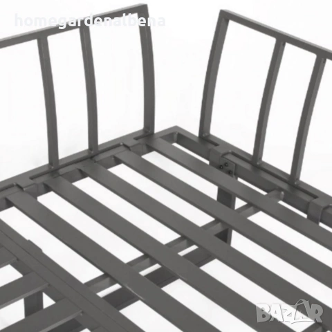 Градински комплект KANZA – модулен ъглов диван с маса, алуминий, възглавници, модерен дизайн, снимка 11 - Градински мебели, декорация  - 54118682