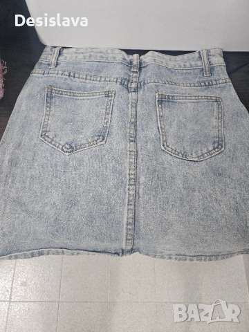 Дънкова пола, снимка 3 - Поли - 51953952