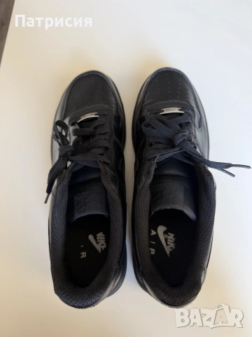 Черни мъжки сникърси маратонки Nike Air Force 1 Low ниски кецове, размер 45, черен цвят, black, AF1, снимка 14 - Маратонки - 56043077