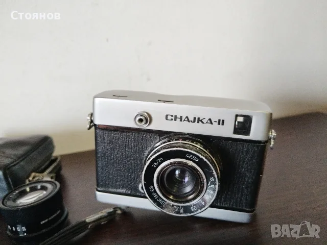 Фотоапарат CHAJKA-II USSR с два обектива , снимка 5 - Фотоапарати - 56183024