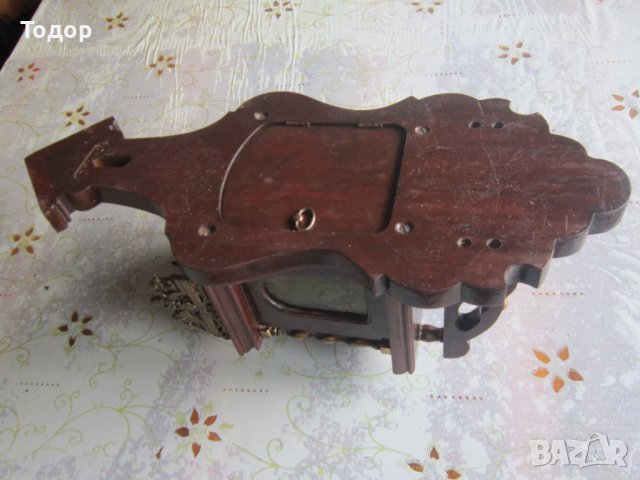 Уникален бронзов барометър термометър в кутия , снимка 8 - Колекции - 36902639