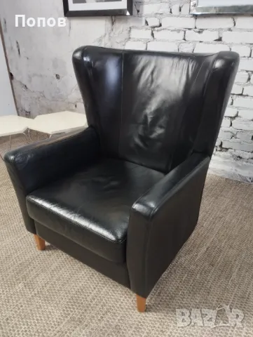 Голямо кожено кресло ENGELL, снимка 2 - Дивани и мека мебел - 49156170