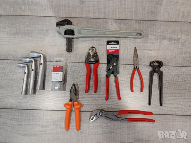 Facom, Knipex, Wurth, Virax, Felco лот от инструменти.  , снимка 1 - Клещи - 48489058