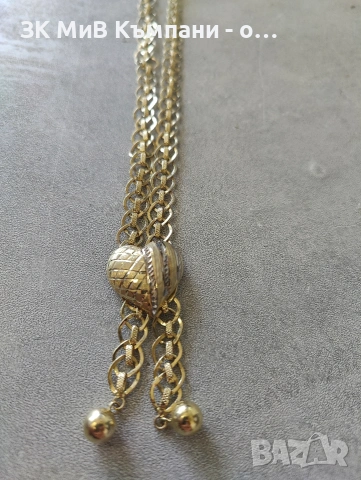 Като ново дамско златно колие 16.48гр 14к-60см , снимка 3 - Колиета, медальони, синджири - 54181037