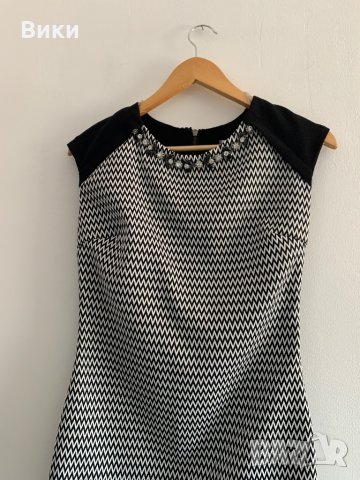 Fervente красива рокля в черно и бяло, снимка 5 - Рокли - 29085373