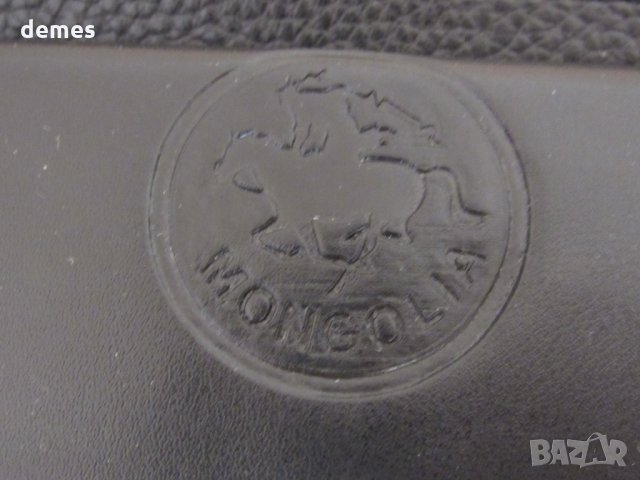 Дамско портмоне 2 в 1 от естествена кожа-черен,нов,Монголия, снимка 6 - Портфейли, портмонета - 35109267