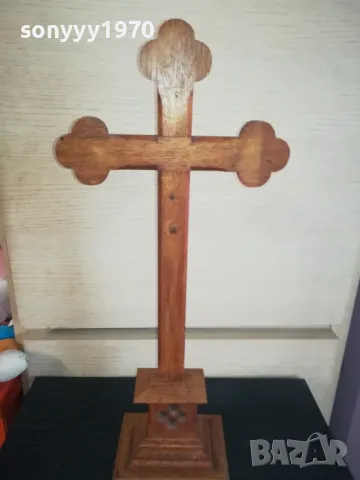 голям дървен кръст 1111241546, снимка 3 - Антикварни и старинни предмети - 47926713