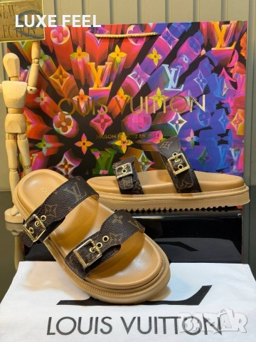 Louis Vuitton ⚜️Дамски Чехли 36-41 , снимка 6 - Чехли - 54335917