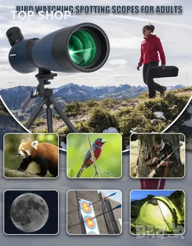 Супер мощен монокъл BOSSDUN 25-75X70:, снимка 6 - Стръв и захранки - 48498396