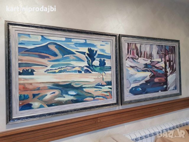 Маслена картина " Дъждовен хоризонт ", снимка 9 - Картини - 42224774