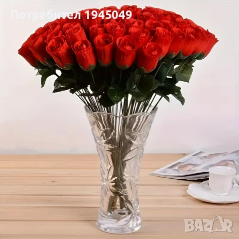 Изкуствен Букет от Рози, снимка 2 - Стайни растения - 54008435