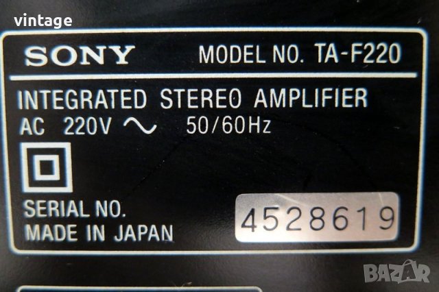Sony TA-F220, снимка 7 - Ресийвъри, усилватели, смесителни пултове - 39779245