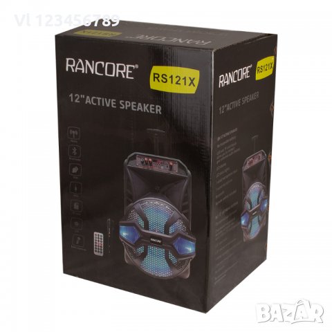 Активна тонколона Rancore RS121X USB/TF слотове, FM радио, Bluetooth, снимка 7 - Тонколони - 37151791