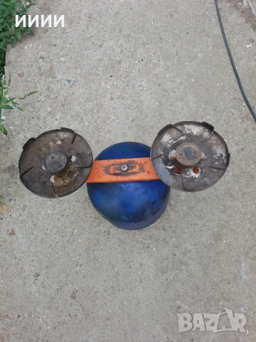 Газов котлон с бутилка двоен, снимка 2 - Газови котлони - 54285380