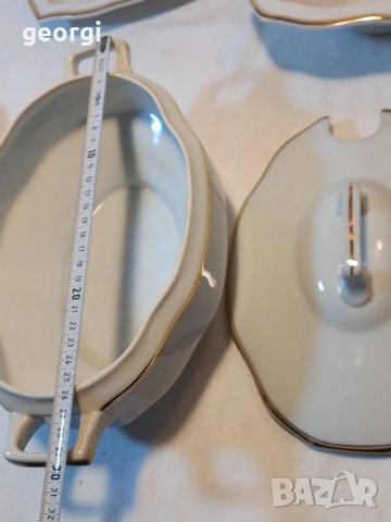 Порцеланов сет със златен кант чешки порцелан MCP Czechoslovakia , снимка 6 - Сервизи - 37919445