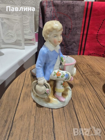 Порцеланова немска фигурка, снимка 5 - Статуетки - 52850684