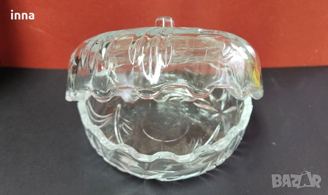 Ретро кристална купа от Италия, снимка 3 - Други ценни предмети - 53096223