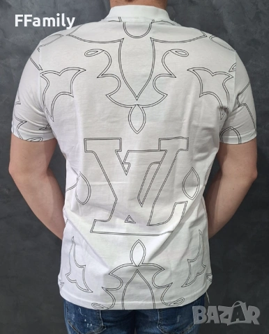 Черна \ Бяла Тениска Louis Vuitton [S - XXL], снимка 4 - Тениски - 54149781