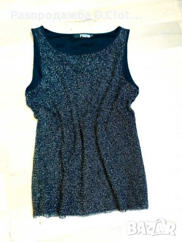 Мрежест блестящ топ, снимка 2 - Корсети, бюстиета, топове - 29344250