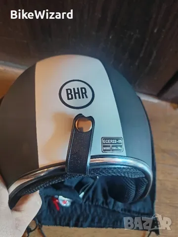 BHR Jet Helmet - 711, Черен/Бял каска за мотор размер М НОВА, снимка 3 - Аксесоари и консумативи - 47911829