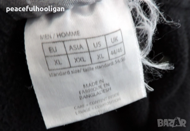 Jack Wolfskin Nanuk -мъжко черно поларено горнище за туризъм и планина с цип размер XL , снимка 12 - Якета - 52430456