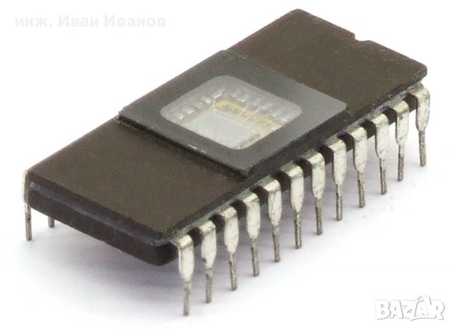 24-pin 8K EPROM 2708 памети с UV изтриване, снимка 1 - Друга електроника - 39916572
