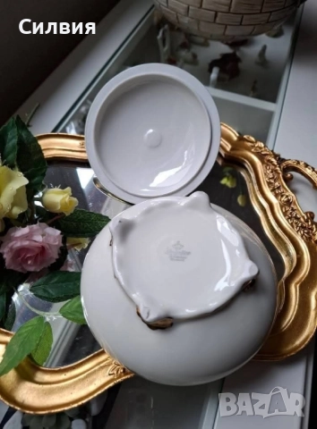 Порцеланова кутия с капак , снимка 8 - Декорация за дома - 52348860