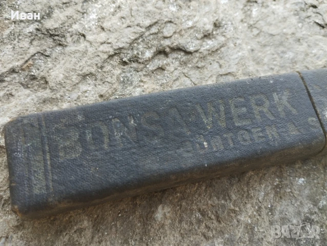 бръснач 78 Adam-Eva / Бръснач Bonsa Solingen , снимка 10 - Антикварни и старинни предмети - 50536797