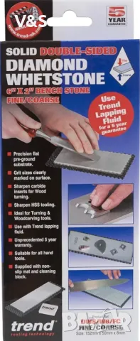 Камък за маса за диамантено заточване Trend, 6 x 2 инча, двустранен (300/1000 грит) камък за маса с , снимка 2 - Диамантени и режещи инструменти - 48610565