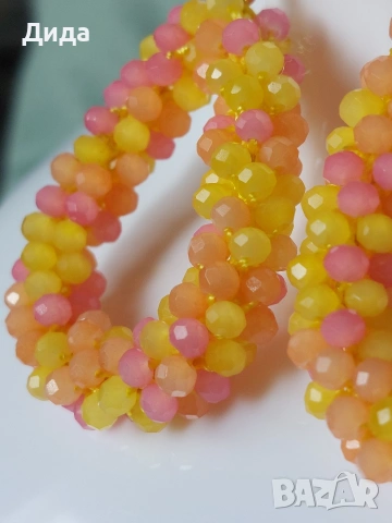 Нови обеци "Капки" с кристали в три цвята, снимка 12 - Обеци - 53958654