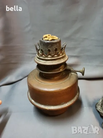 Антикварна настолна газена лампа с образи, снимка 15 - Антикварни и старинни предмети - 47364897