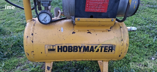 Маслен компресор за въздух. НОМЕР 02. Hobby Master. 20 литра бутилка. Работещ. Внос от Германия., снимка 2 - Компресори - 53979024