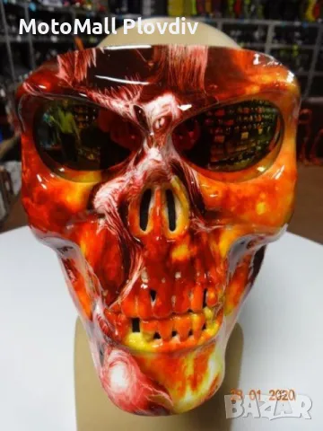 Маска за лице ghost rider мото рокер мотор чопър, снимка 2 - Аксесоари и консумативи - 49196486
