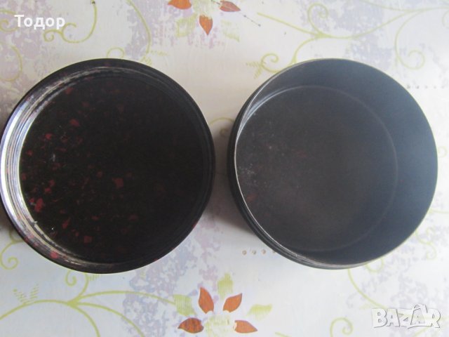 Старинна бакелитова кутия за бижута кехлибар, снимка 5 - Други - 31781472