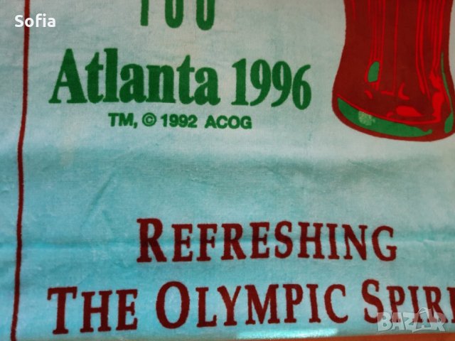 Кока Кола колекция/Coca-Cola/ Плаж хавлия - Олимпиада 1996г-колекция Coca-Cola/подарък Нова , снимка 2 - Колекции - 31754022