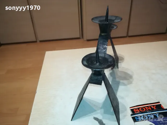 МЕТАЛЕН СВЕЩНИК 28Х20Х10СМ 3103251938, снимка 11 - Колекции - 49714658