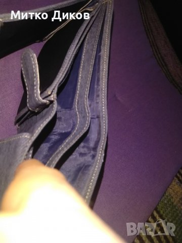 S.Bellini марков италиански портфейл кожен промазан плат с много отделения 120х95мм, снимка 9 - Портфейли, портмонета - 38518428