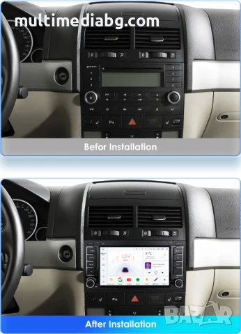 Volkswagen Touareg 2004 - 2011 7" Мултимедия Навигация Android, снимка 3 - Аксесоари и консумативи - 51117155