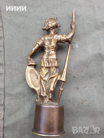 Бронзова пластика статуетка Марс, снимка 2 - Антикварни и старинни предмети - 52615452