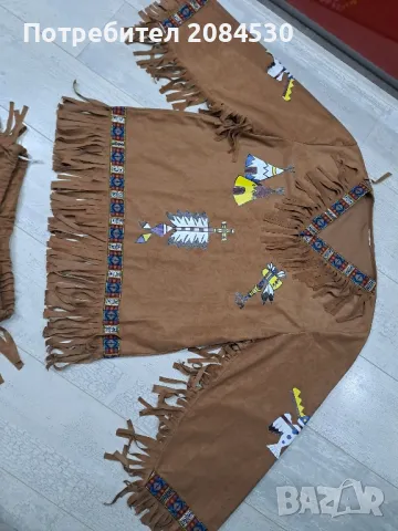  Маскараден костюм Индианец , снимка 3 - Други - 49609529