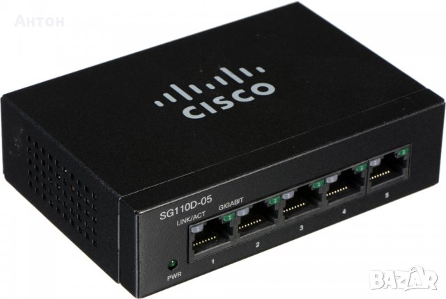 Cisco SG 110D-05 5-Port Gigabit Switch, снимка 1 - Суичове - 34215958